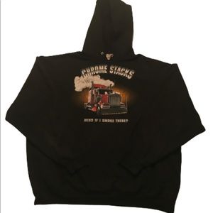 Chrome Stacks Hoodie Size XXL (fits large-XL)